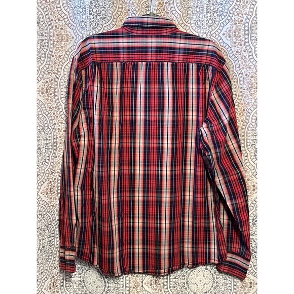 J. Crew Mens Plaid Long Sleeve Button-Down Shirt Size L - Picture 3 of 11